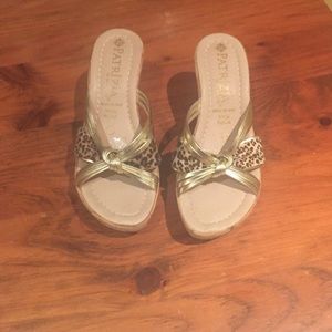 Only worn once wedge sandals