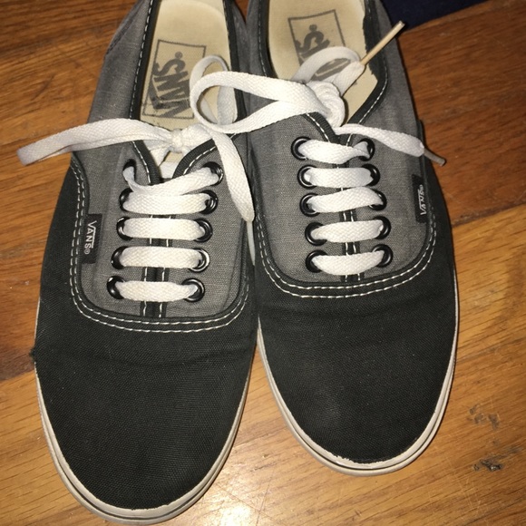 Vans, black & grey, size 7