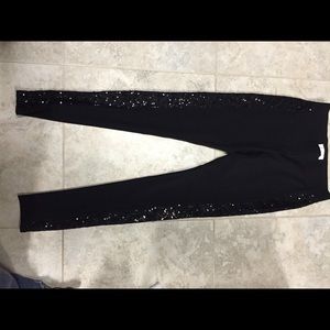Cache legging with sequin sides