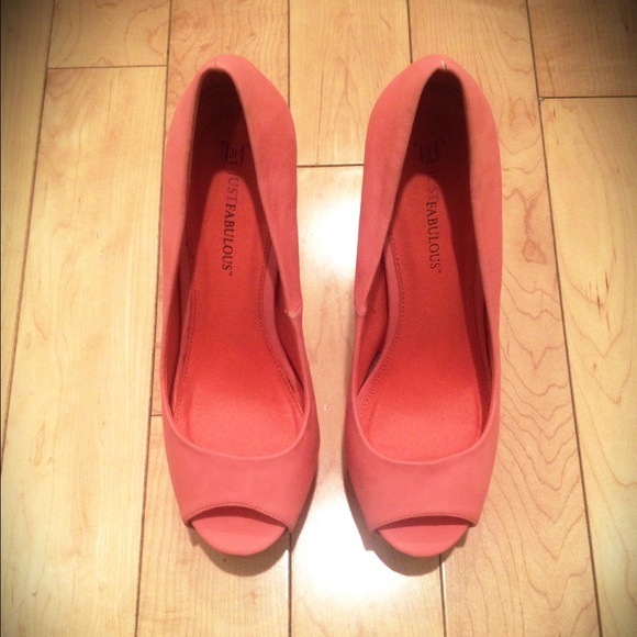 Justfab Lenora Pink Platform Heels