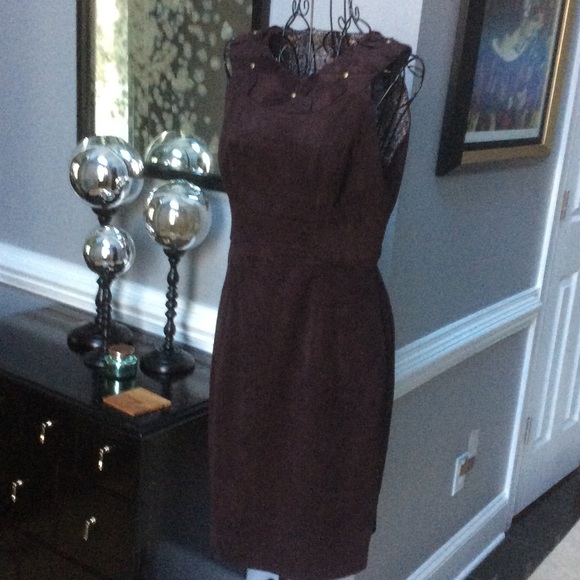Faux Suede Dress - Picture 1 of 4