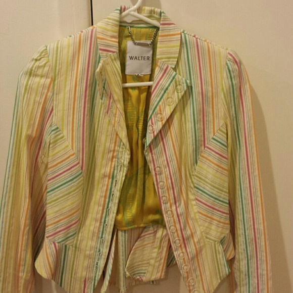 Walter baker Stripe Rainbow blazer Halloween unico - Picture 1 of 2