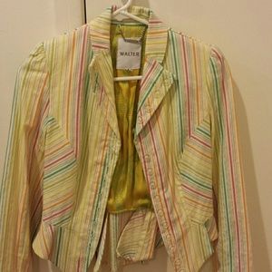 Walter baker Stripe Rainbow blazer Halloween unico