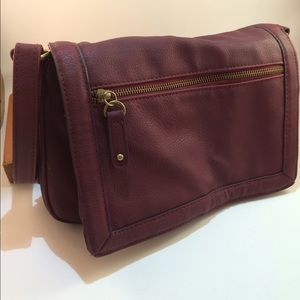 Burgundy crossbody purse