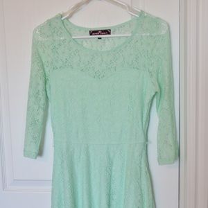 Perfect Mint Lace Dress