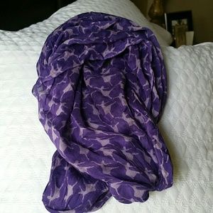 Purple infinity scarf
