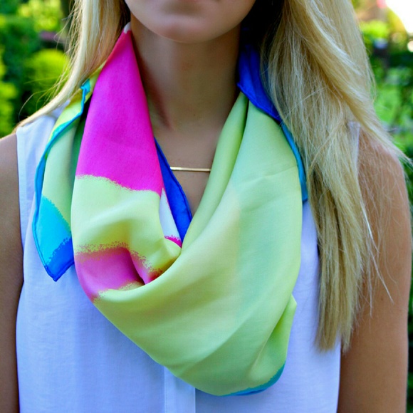 Accessories - BN Silk Watercolor scarf