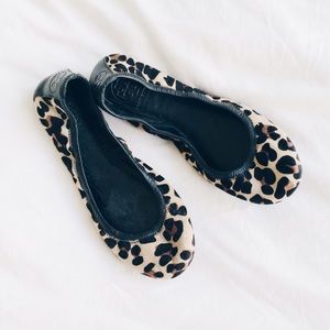 Tory Burch leopard ballet flats