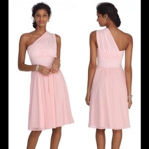 White House black market chiffon dress