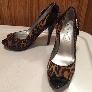 Leopard print pumps by Guess!