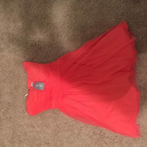 Short Strapless Pink Dress