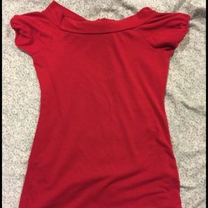 Guess red top with a cut out back
