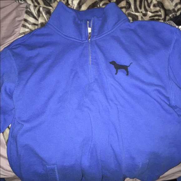 PINK half zip sweater