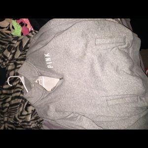 PINK half zip sweater