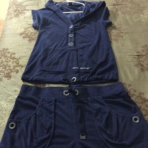 Armani exchange short and hoodie set