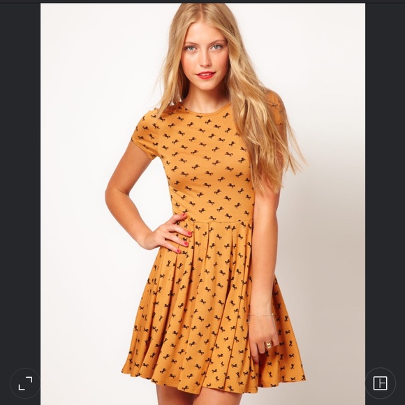ASOS Dresses & Skirts - ASOS skater dress with horse print sz 2