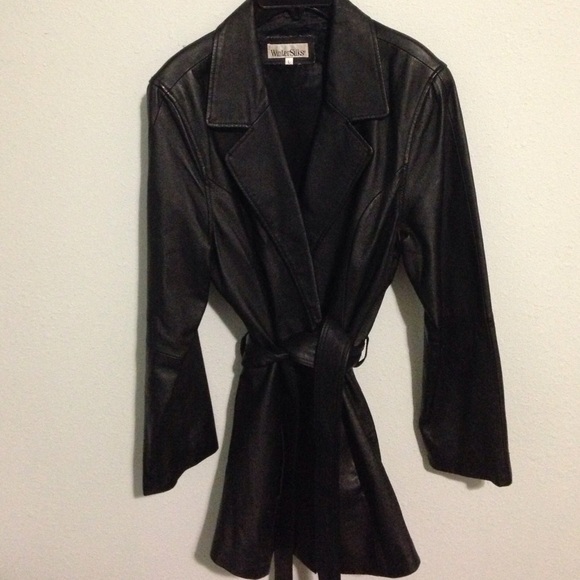 Black Leather short coat