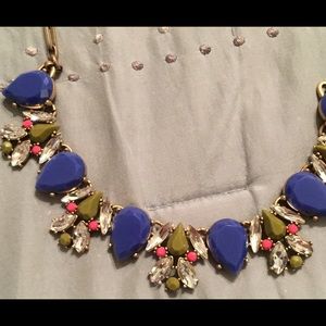 J. Crew Navy & Green Necklace