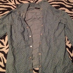 Denim heart shirt