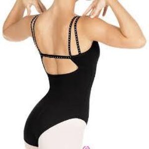 Eurotard leotard with diamond back!!