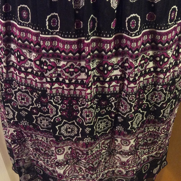 🎉Purple black and white out on the town tunic top - Picture 3 of 4