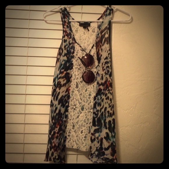 Leopard & Lace sheer tank!