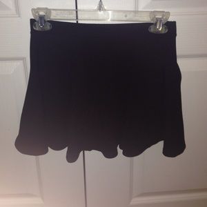 black skater skirt
