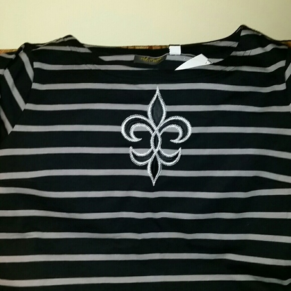 Bob Mackie striped top