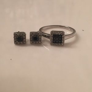 Matching earrings and ring
