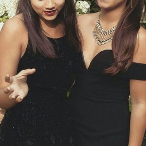 Black formal maxi dress