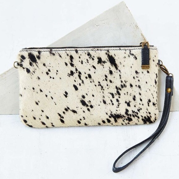 Silence + Noise Leather Wristlet with strap