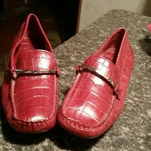 Rl loafers rust leather