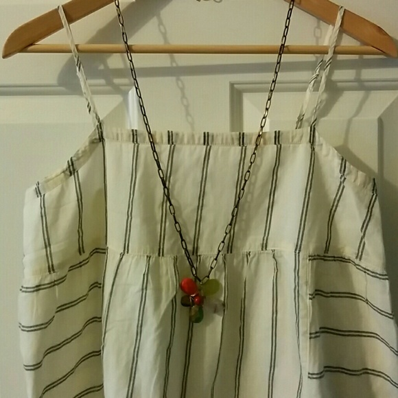 J. Crew cream, spaghetti straps, sun dress