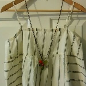 J. Crew cream, spaghetti straps, sun dress