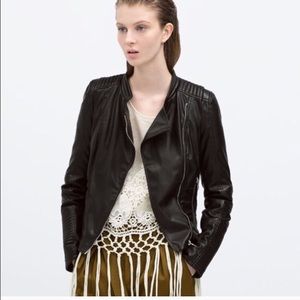 Zara Trafaluc Faux Leather Jacket