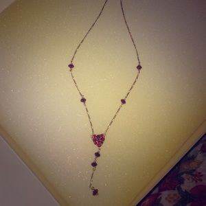 10k gold and garnet necklace