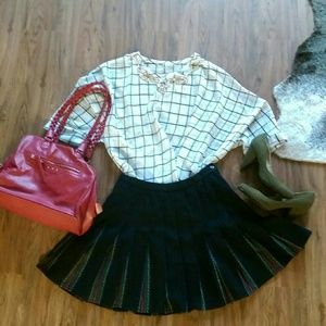 Recycled Pendleton Pleated Mini