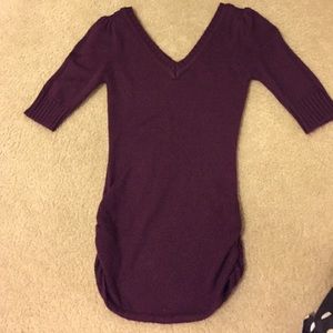 Eggplant V-neck Sweater