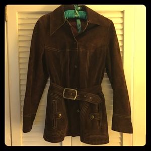 Real leather and suede 1970s jacket