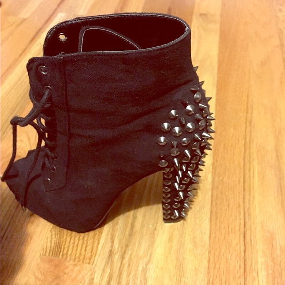 Ankle lace up booties