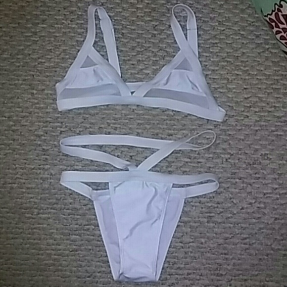 Mesh Two Piece Bathing Suit