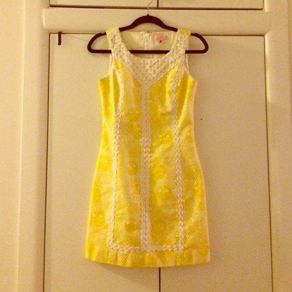 Lilly Pulitzer Sunglow Yellow Macfarlane Shift