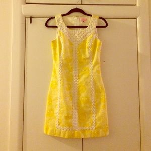 Lilly Pulitzer Sunglow Yellow Macfarlane Shift