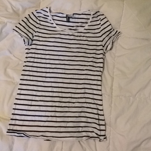 Black and white striped shirt