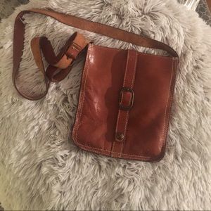 Patricia Nash brown leather Crossbody purse