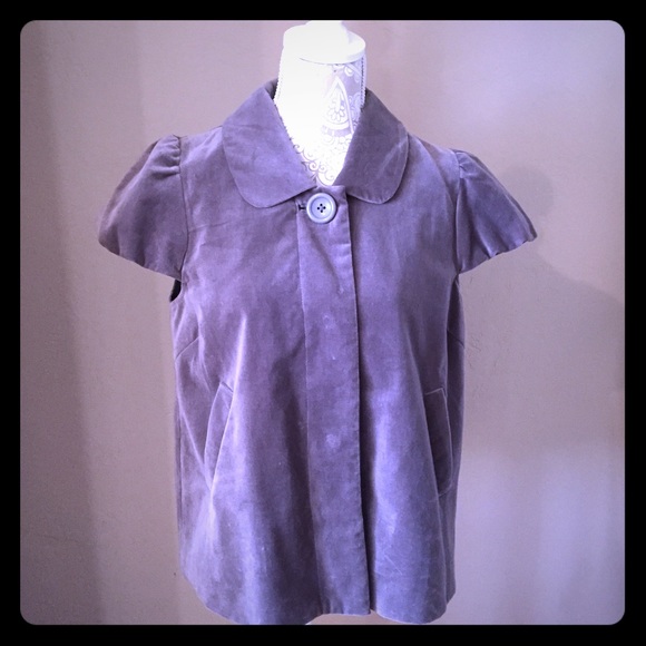 🎉CLOSET CLEAROUT 🎉HM Lt gray velvet swing jacket