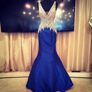 Jovani Royal Blue Gown 99326