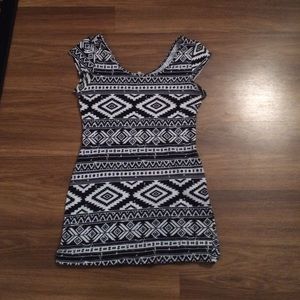 Charlotte Russe black & white dress
