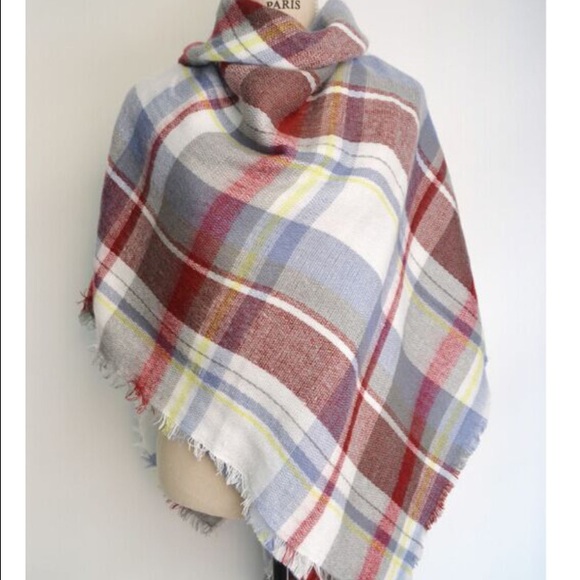 Purple Maroon Blanket Scarf