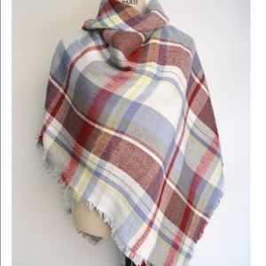 Purple Maroon Blanket Scarf